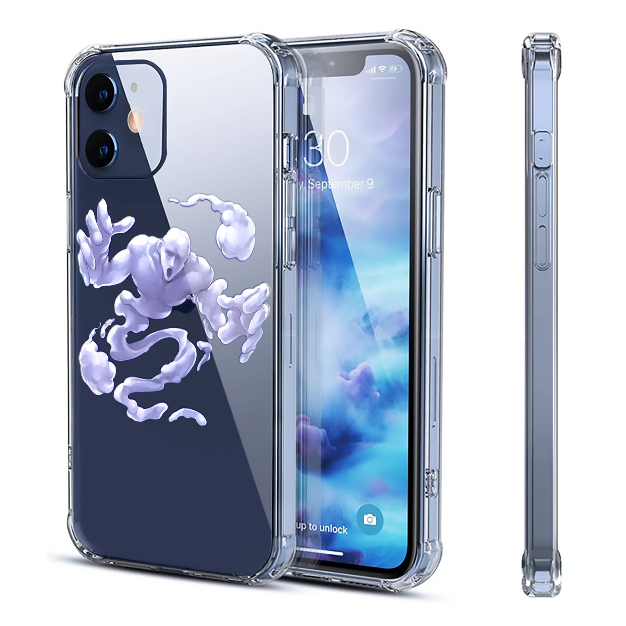 （画像用） 遊☆戯☆王 Yu-Gi-Oh! 【iPhone 12シリーズ対応】透明スマホケース（クリアソフトケース）